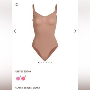 Nwt iob skims sculpting bodysuit brief with snaps 2x/3x sienna